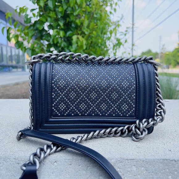 Chanel Diamond Studded Boy Bag Small - Picture 2 of 4